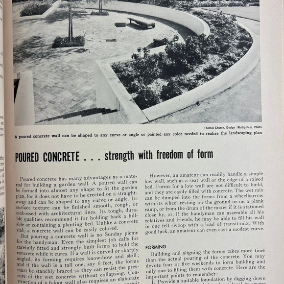 How To Build Walks Walls Patio Floors A Sunset Book 1952 mid century modern - Picture 3 of 5
